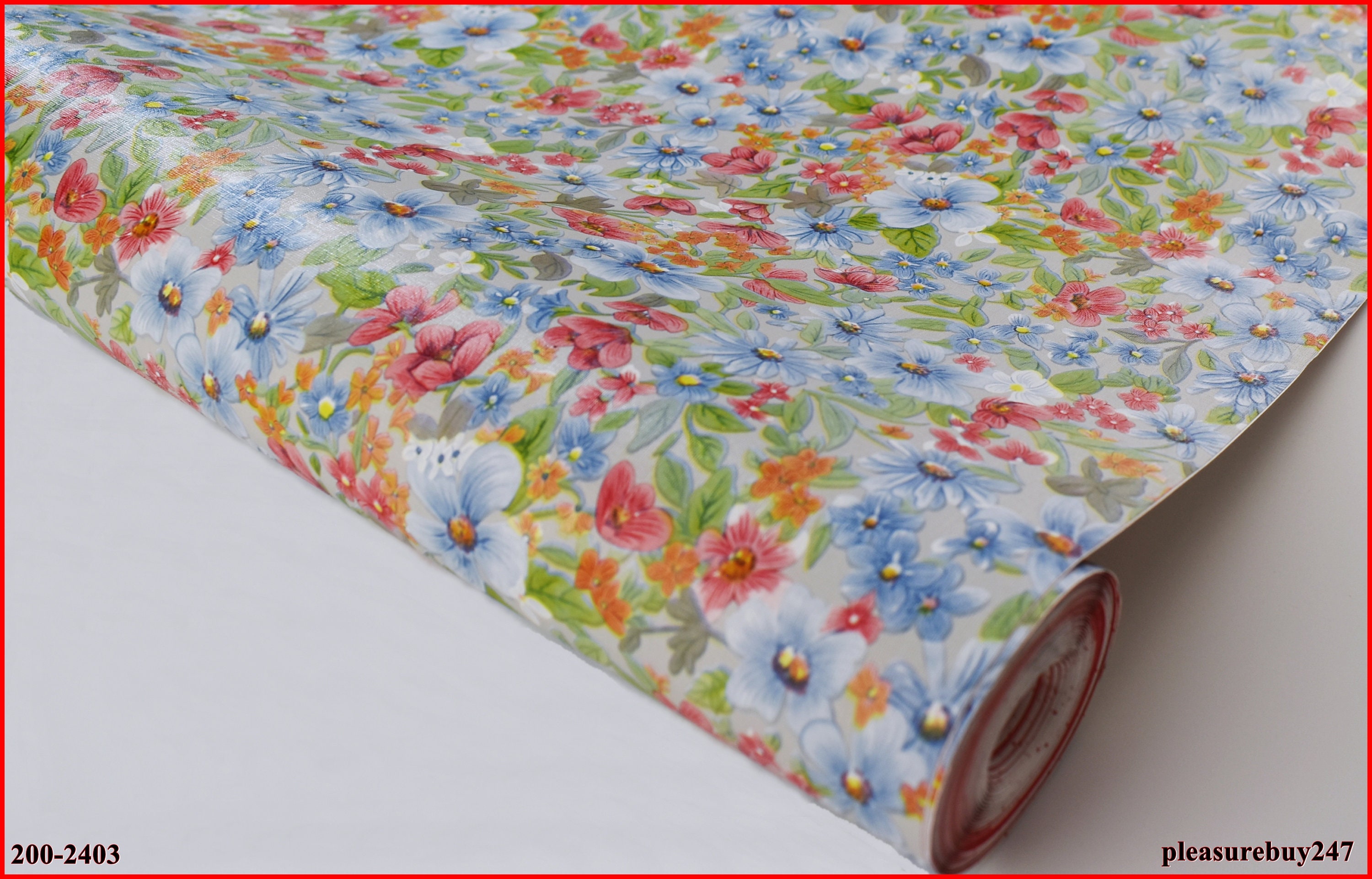 Floral Flower Design Contact Paper Sticky Back Self Adhesive Etsy UK