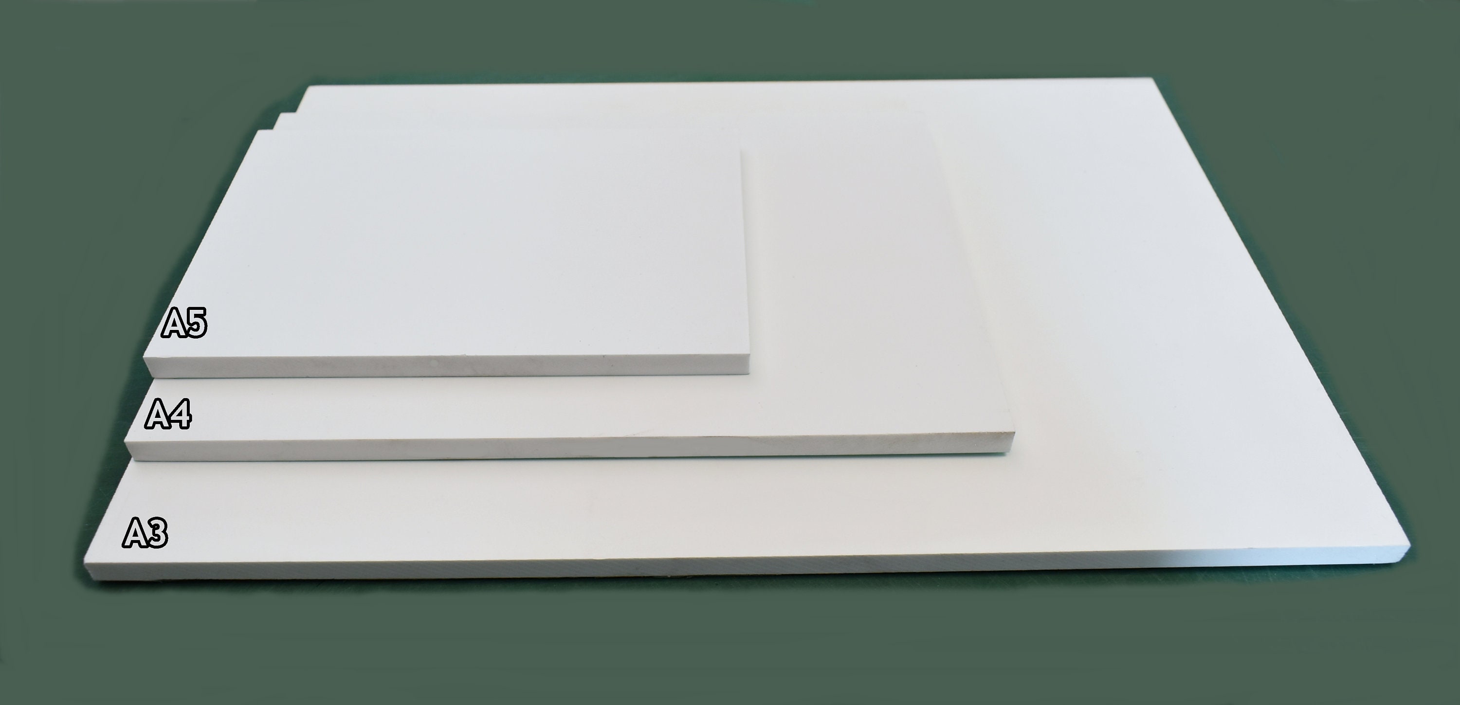 Vel blaas gat puree PVC White Plastic Sheets 3MM Thickness Sizes A5 210mm X - Etsy