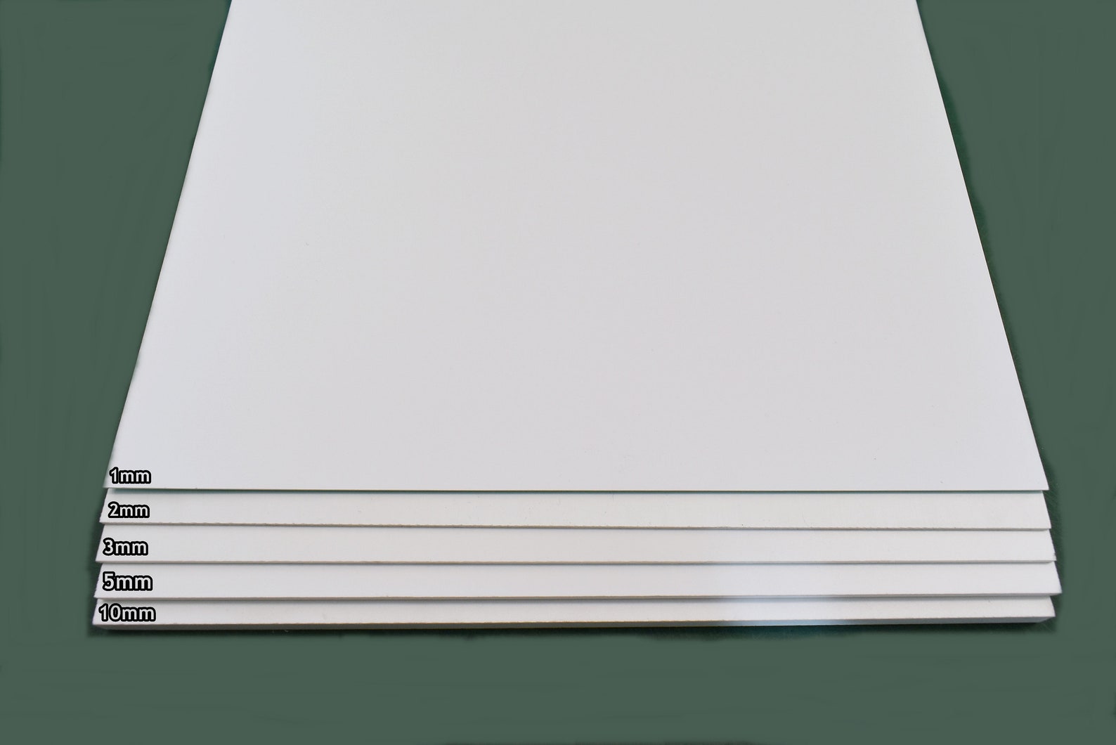 PVC White Plastic Sheets 2MM Thickness Sizes A5 210mm X Etsy UK
