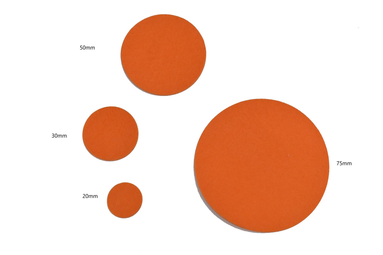 Felt Circles Laser Cut Self Adhesive Discs Sticky Back in Etsy UK