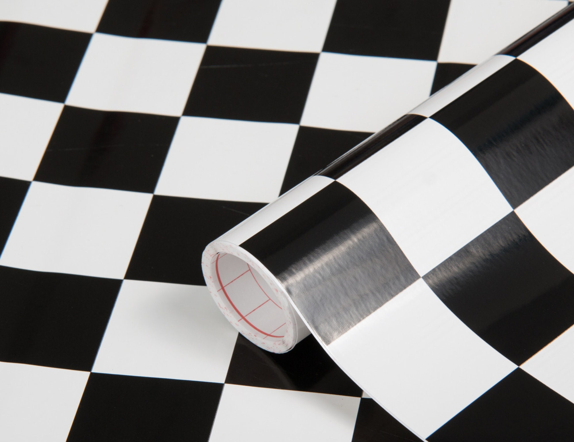 Black & White Checked Contact Paper Large Squares Sticky Back Etsy