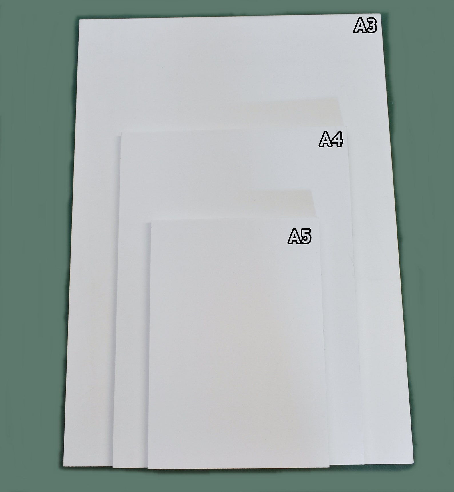 PVC White Plastic Sheets 3MM Thickness Sizes A5 210mm X - Etsy