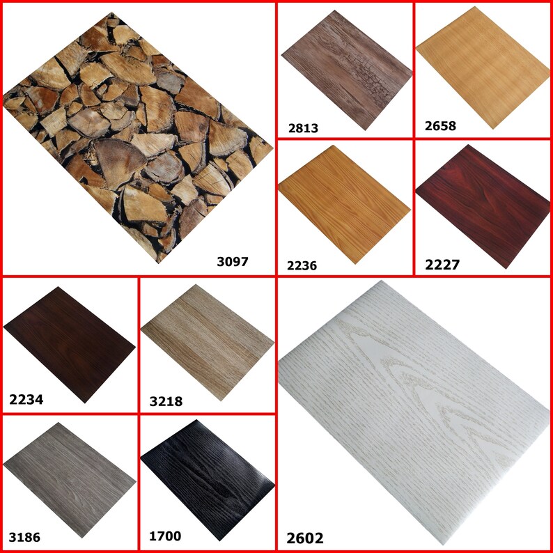 Wood Grain Design Self Adhesive A4 Sheet Sticky Back C/Paper Etsy