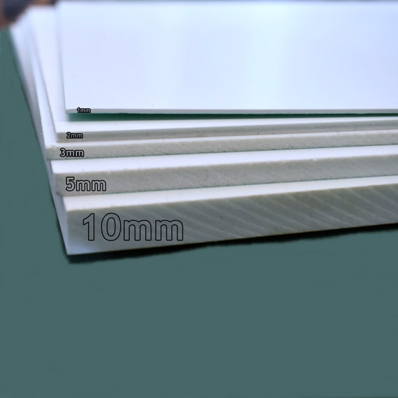 PVC White Plastic Sheets 3MM Thickness Sizes A5 210mm X Etsy
