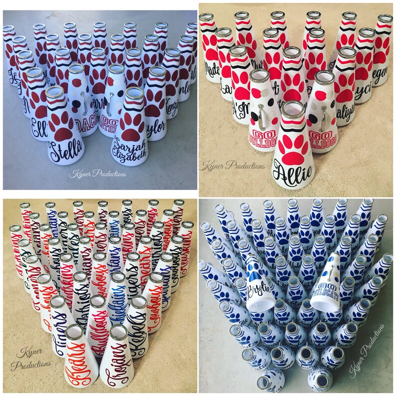Custom Megaphone // 13 White Megaphones // Cheer Megaphones Etsy