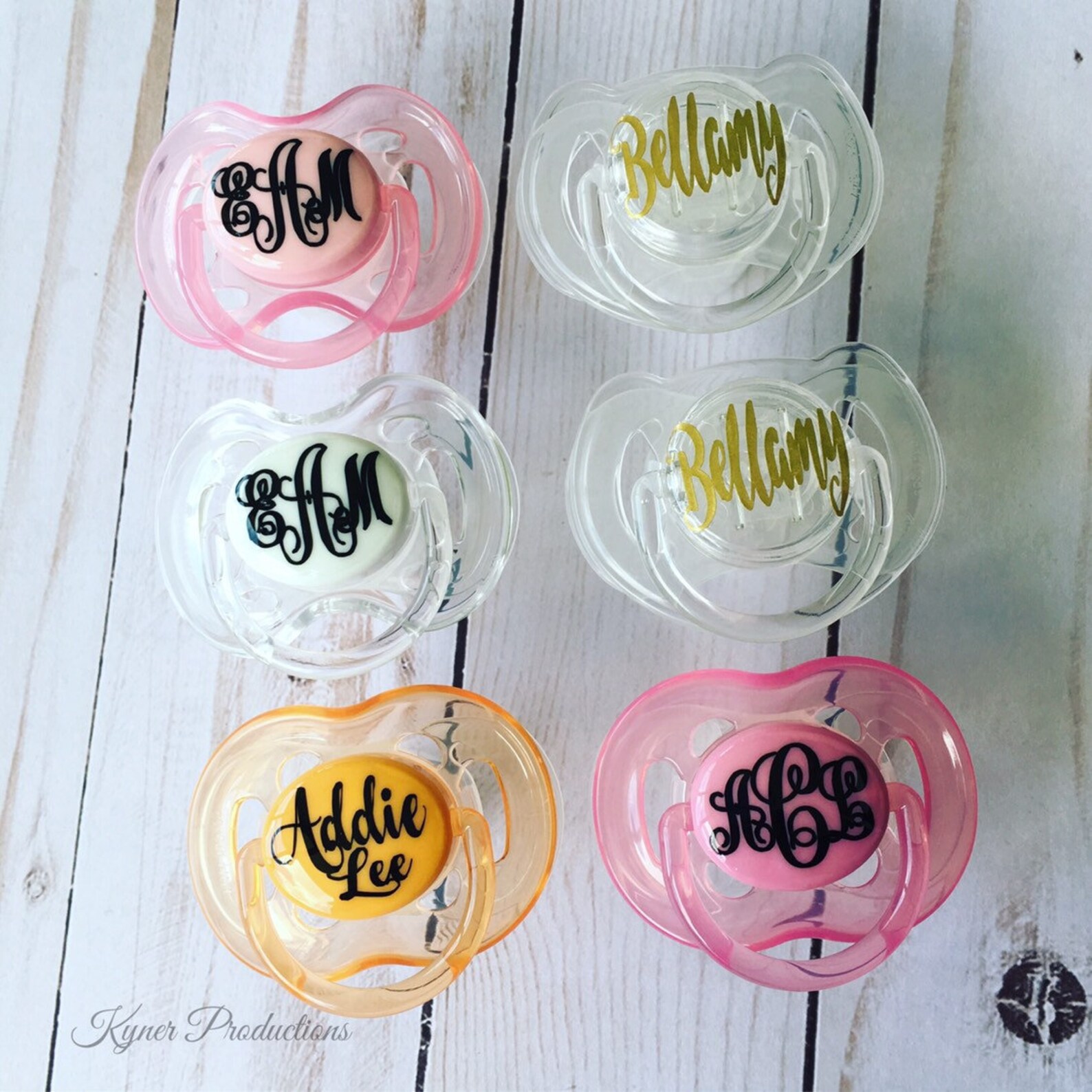 Personalized / Monogrammed Pacifiers // Custom Baby Pacifiers Etsy