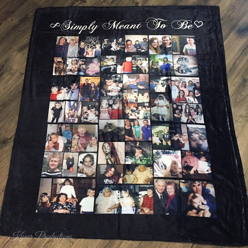 Customize Your Own Photo Collage Blankets / Personalized Etsy