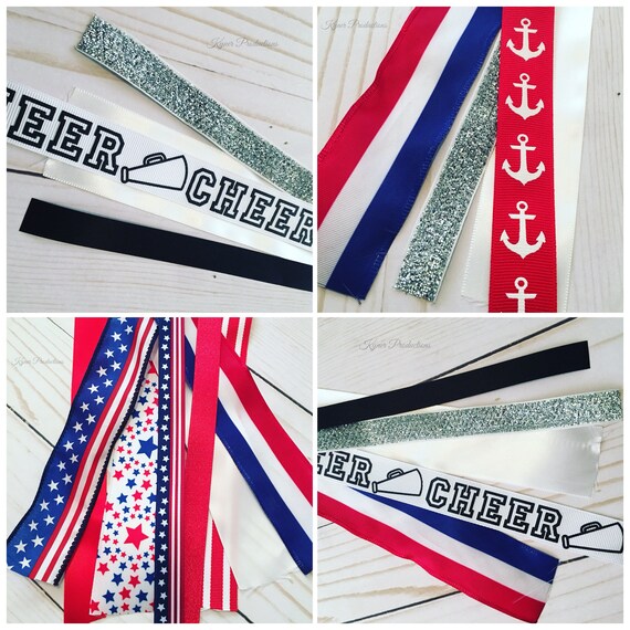 Customize Your Own Themed Hair Tie Ribbon Ponytail Bow Etsy