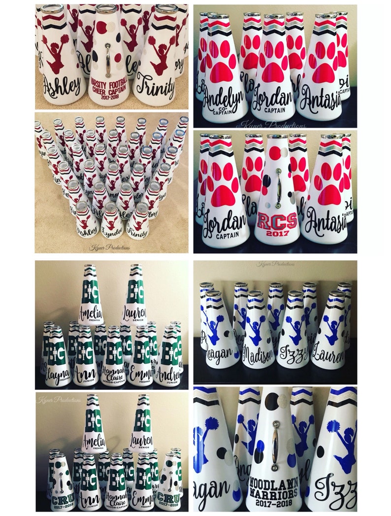 Custom Megaphone // 13 White Megaphones // Cheer Megaphones Etsy