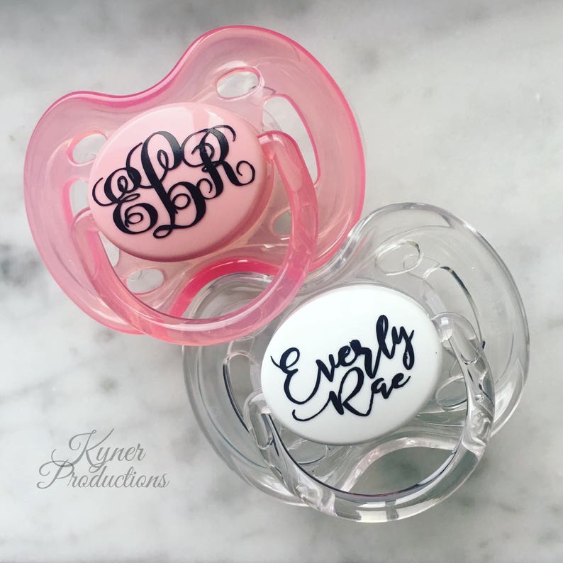 Personalized / Monogrammed Pacifiers // Custom Baby Pacifiers Etsy