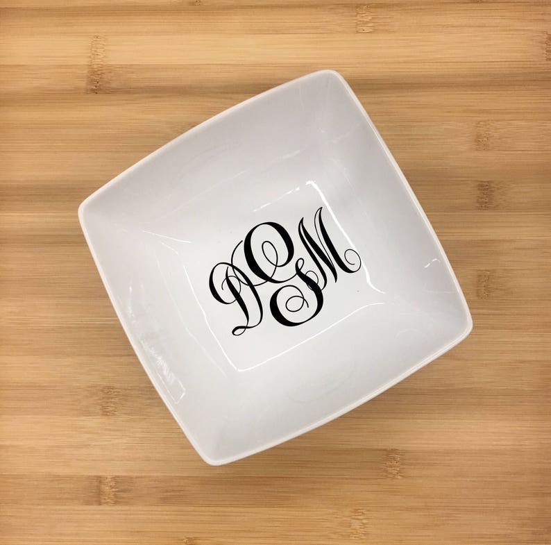 Customize Your Own MonogrammedPersonalized Jewerly Dish