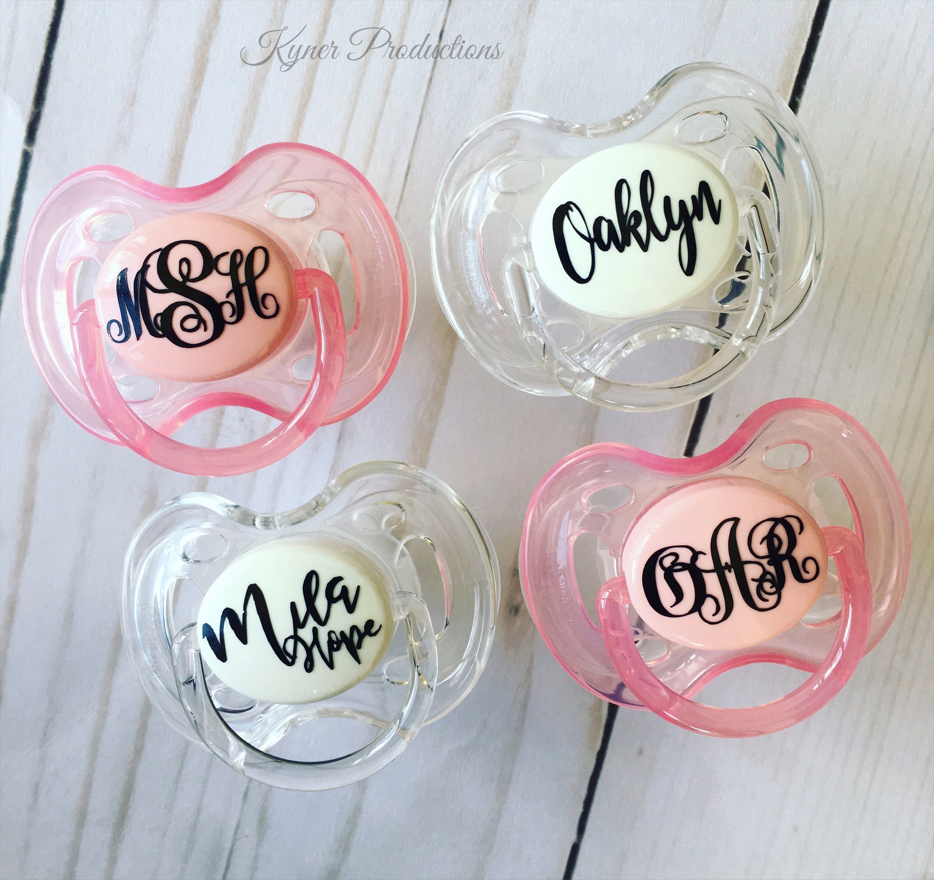 Personalized / Monogrammed Pacifiers // Custom Baby Pacifiers Etsy