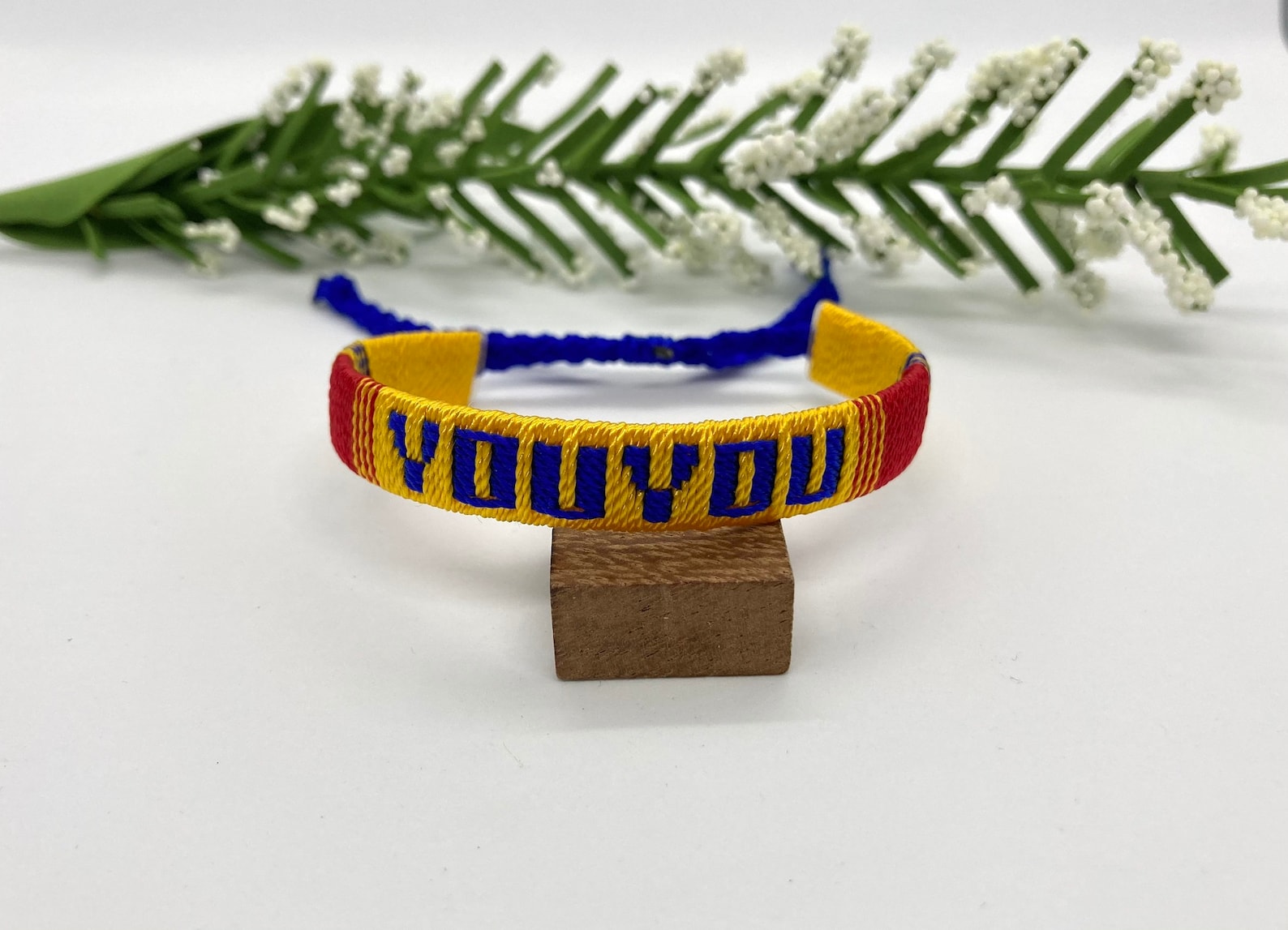 Name Bracelet Personalized Mexican Bracelet Friendship Etsy