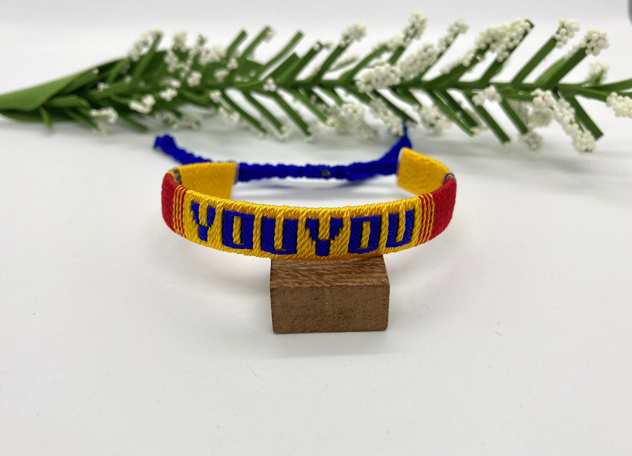 Name Bracelet Personalized Mexican Bracelet Friendship Etsy