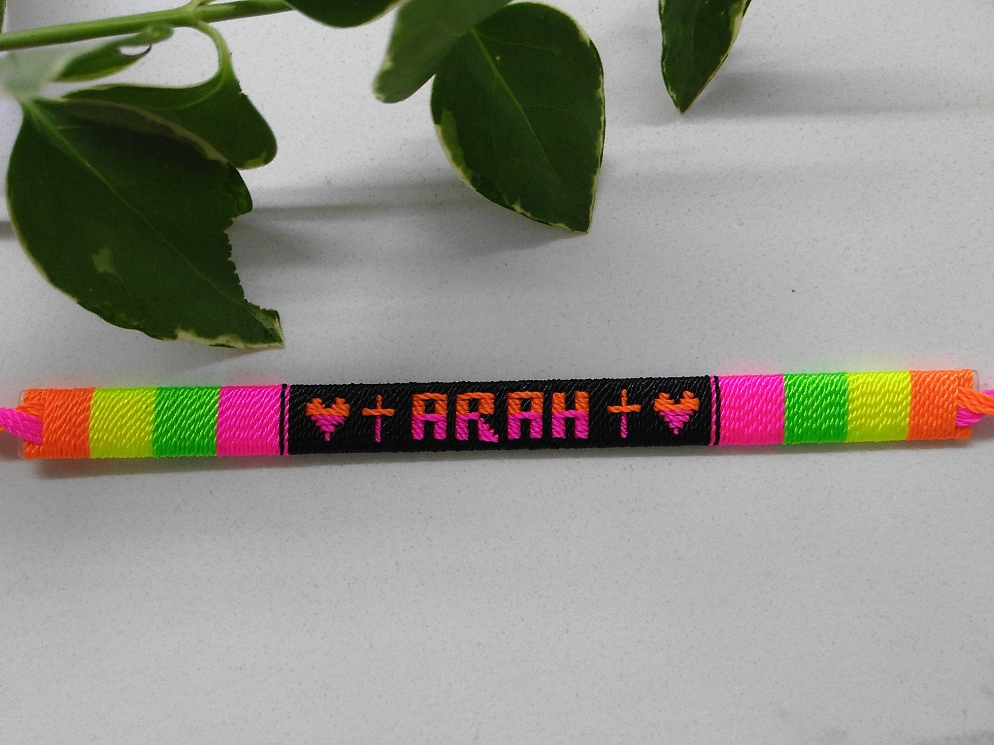 Name Bracelet Personalized Mexican Bracelet Friendship Etsy