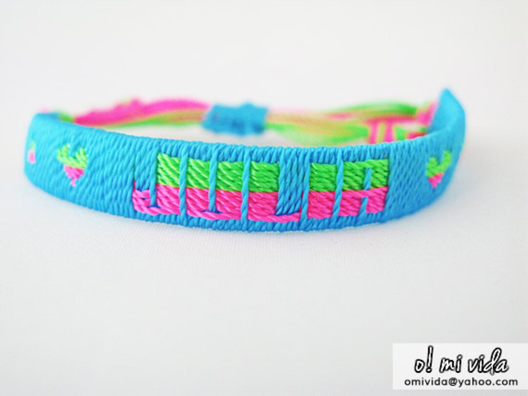 Black Friday Name Bracelet, String Personalized Jewelry, Friendship