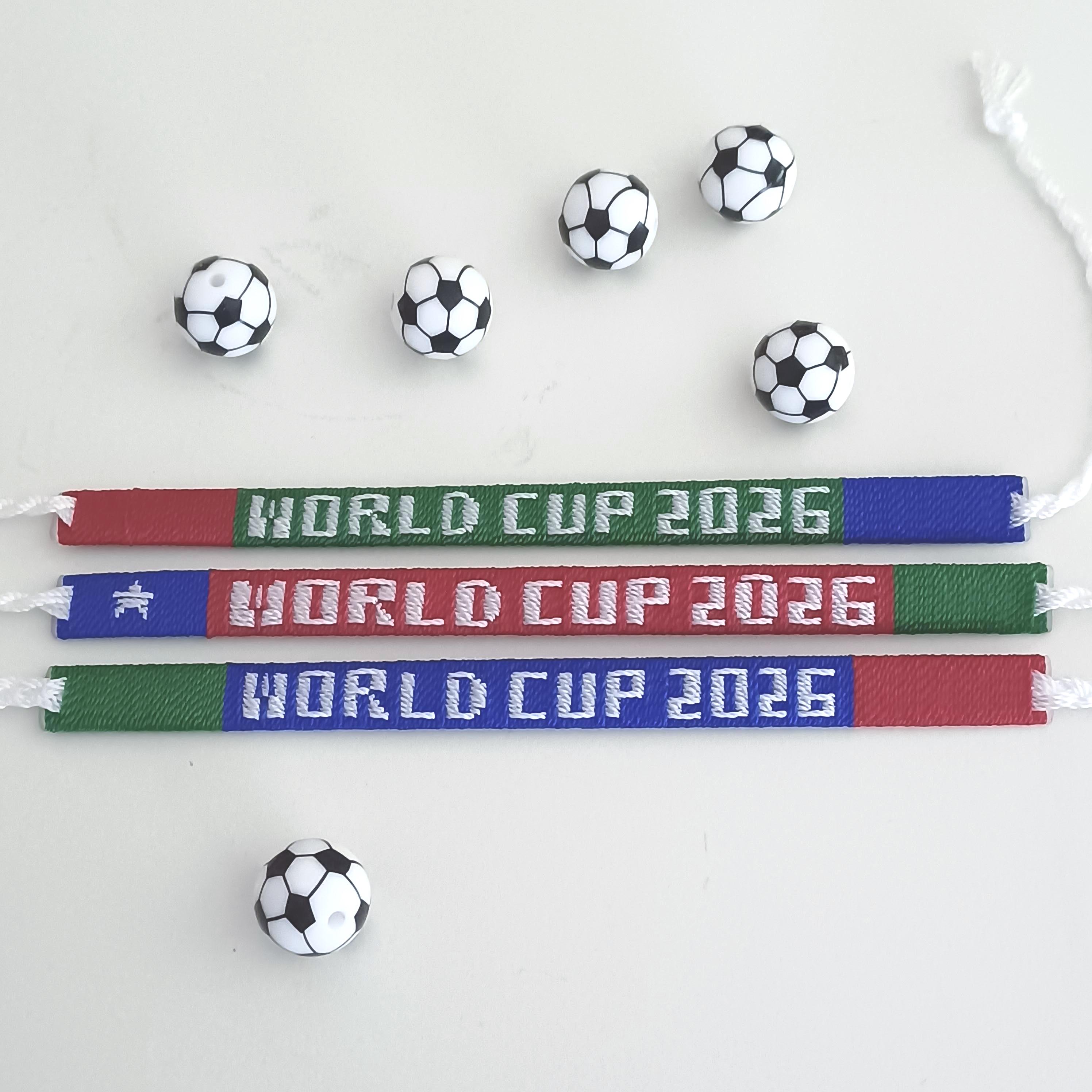 World Cup 2026 Team Colors Bracelet, Soccer Friendship Bracelet