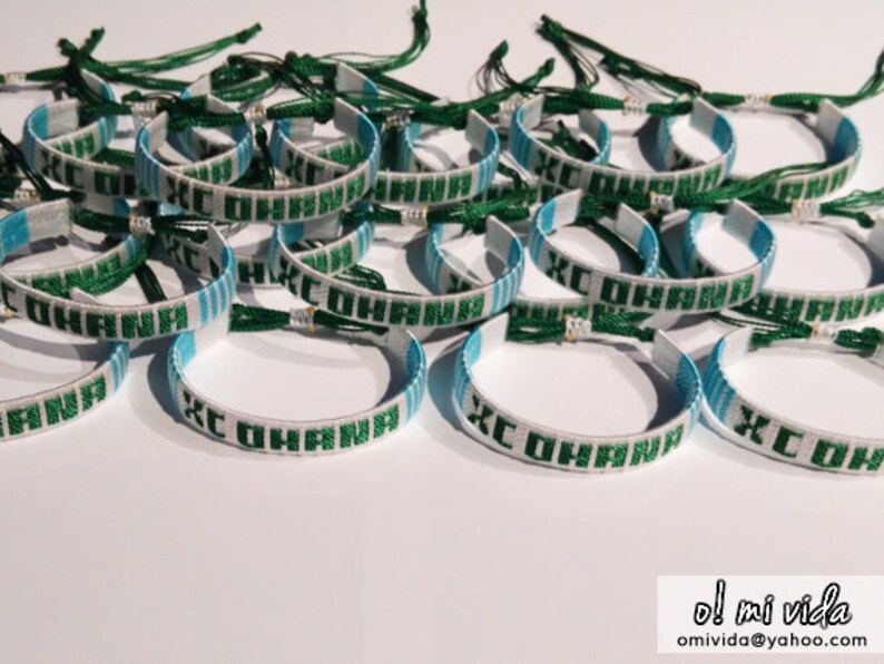 Sports Bracelet Cross Country Team Custom Name Bracelets Etsy