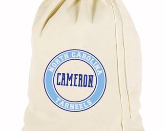 Monogrammed Laundry Bag - University/School Design - Large OR Travel Size