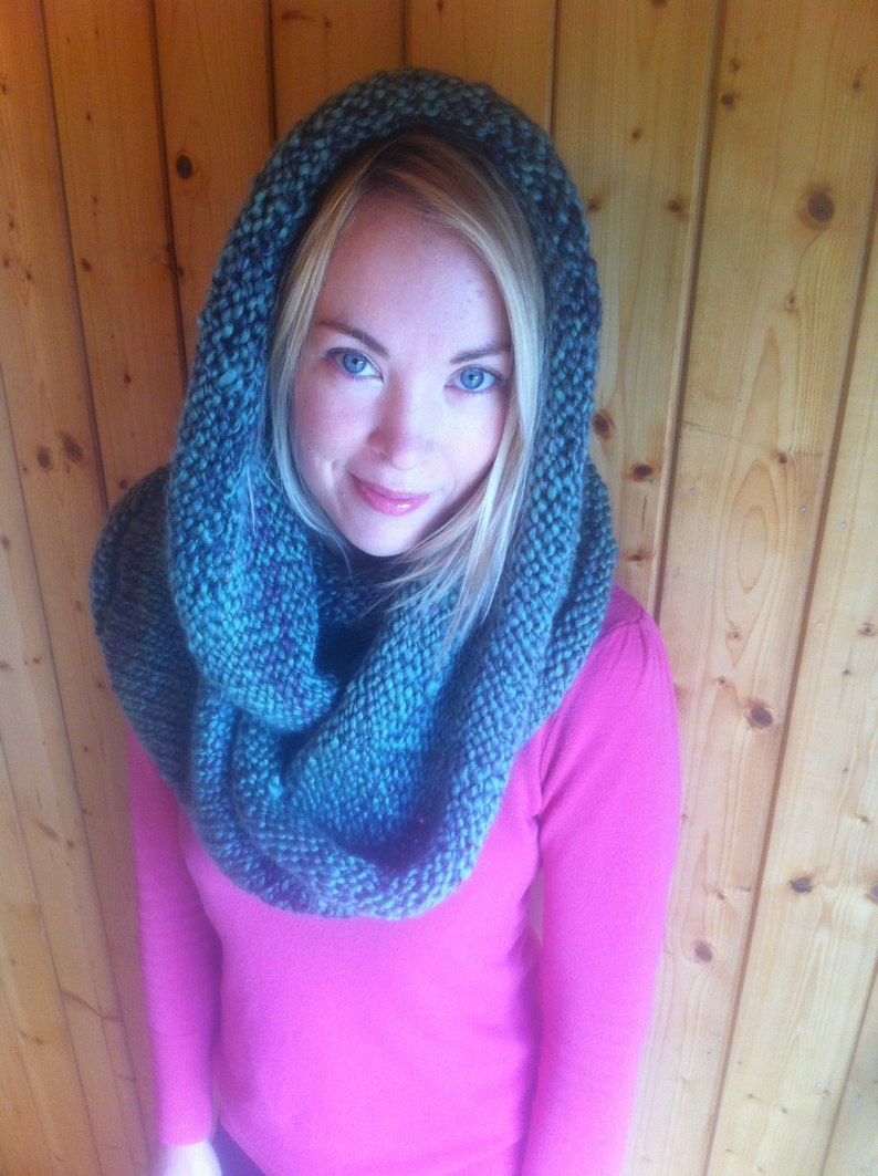 Hand Knitted Wool Blend Cosy Cowl image 2