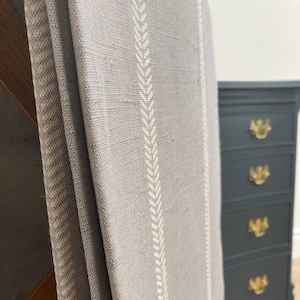SAMPLE only - Curtains Made to Measure? Just need pole length and drop to quote - Grey curtains - Linen Curtains - Lana Grey