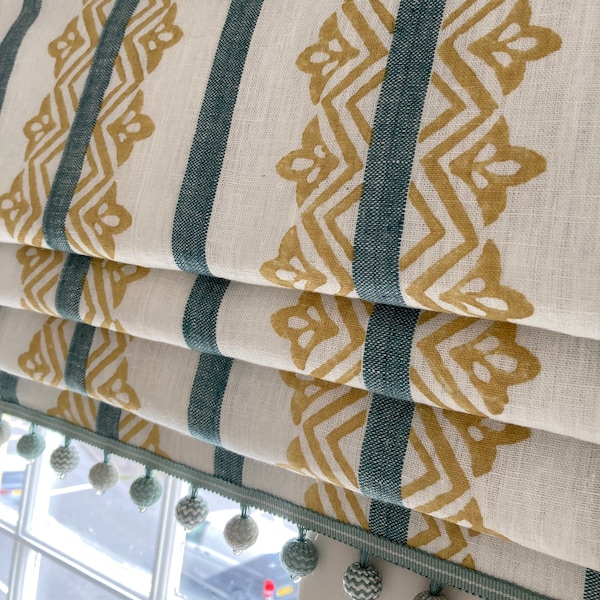 Nina Campbell - Basholi - Made to Measure Roman Blind - Other colours