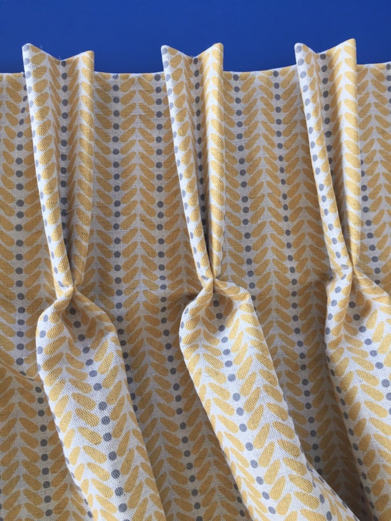 Curtains Made to Measure Mustard Grey Curtains Linen Etsy