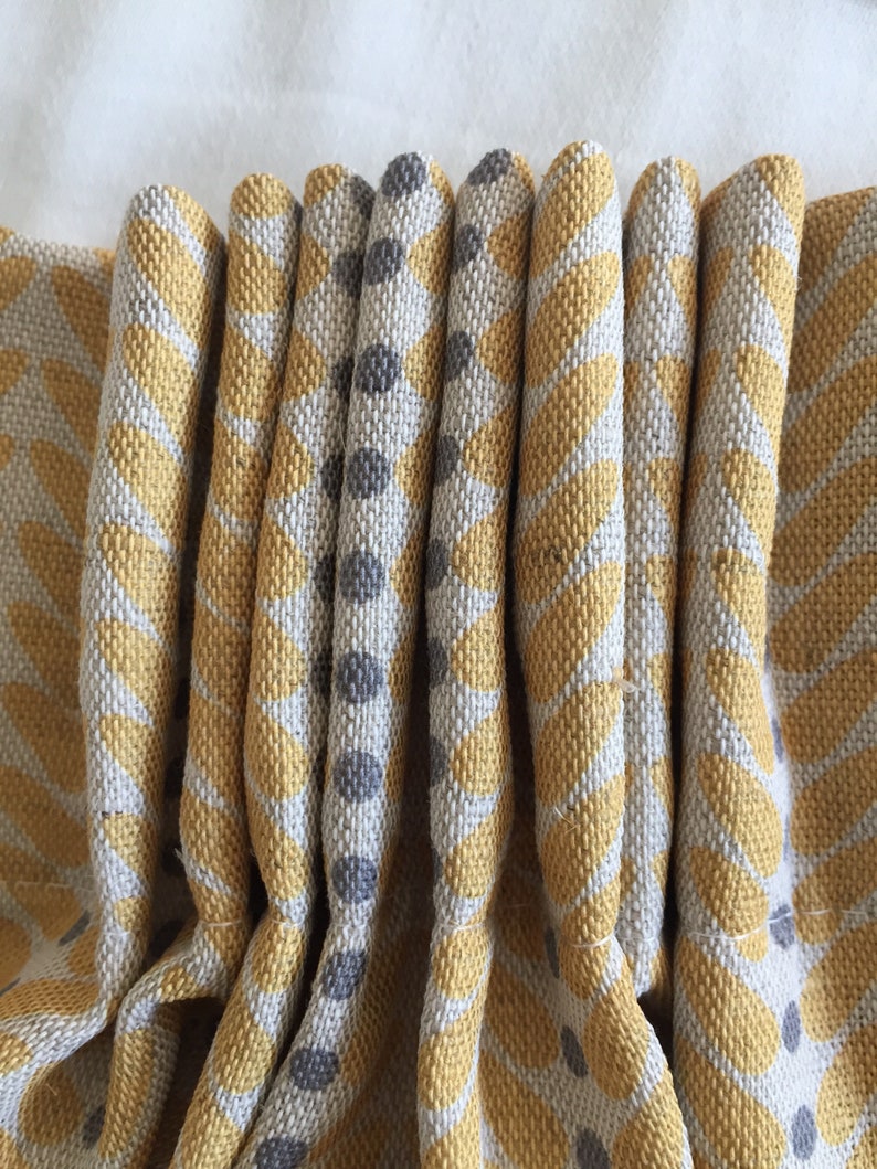Curtains Made to Measure Mustard Grey Curtains Linen Etsy