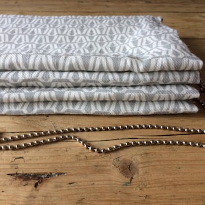 Deco GREIGE - made to measure roman blind - Greige natural linen fabric