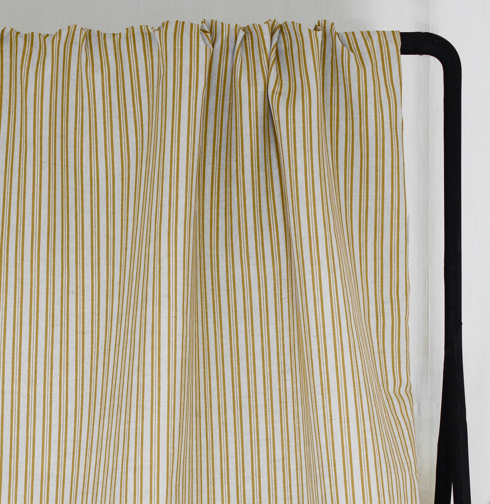 Ticking Fabric ELSA Mustard Curtain Fabric Striped Etsy UK