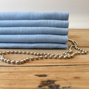 Sky blue linen - made to measure roman blind - other colours