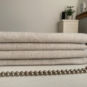 Oatmeal linen (lightweight) - Roman Blind made to measure - other colours