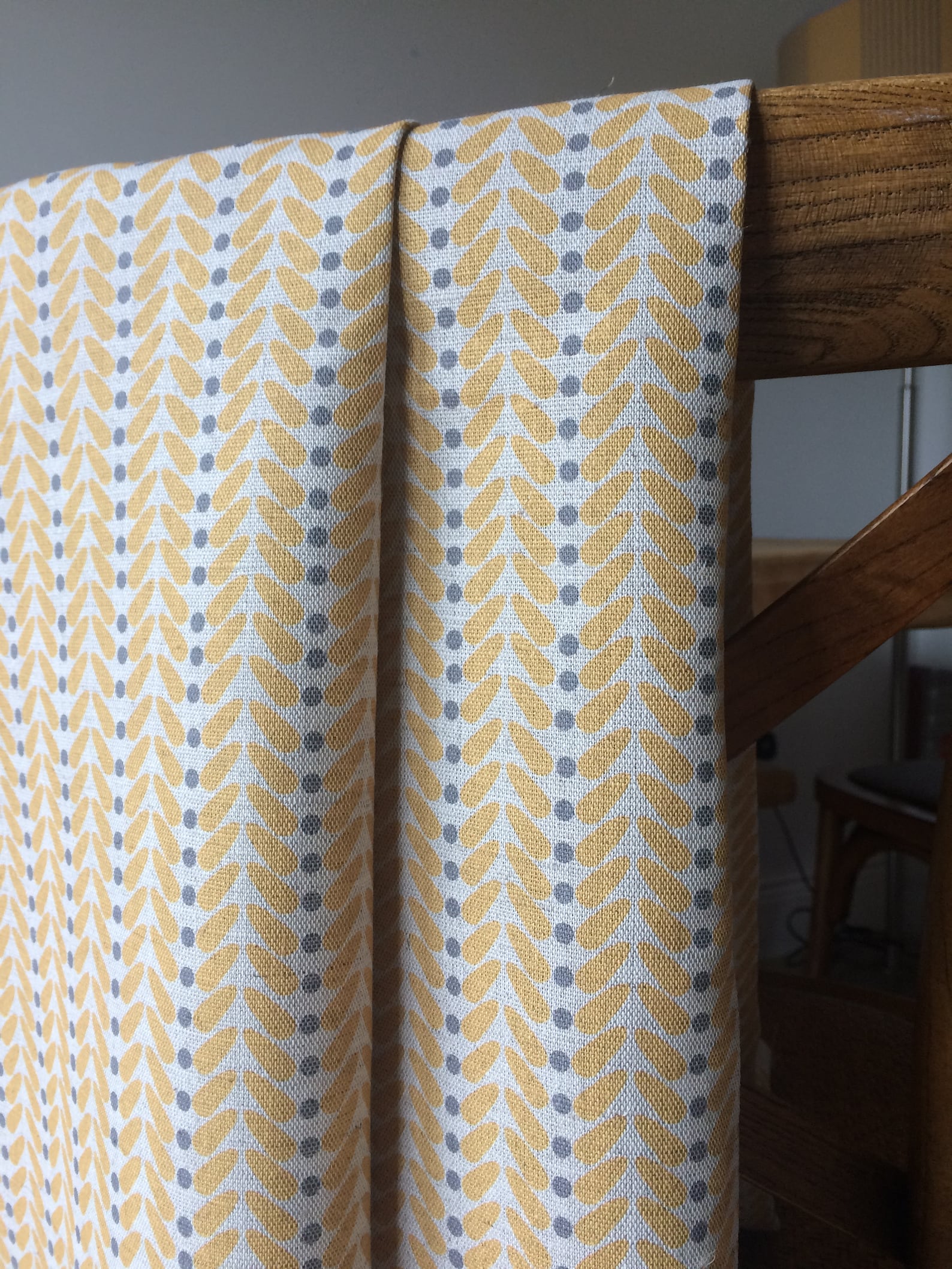 Curtains Made to Measure Mustard Grey Curtains Linen Etsy