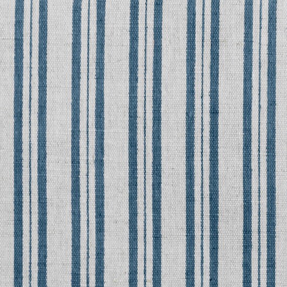Ticking Fabric Elsa Blue Curtain Fabric Striped Fabric Etsy