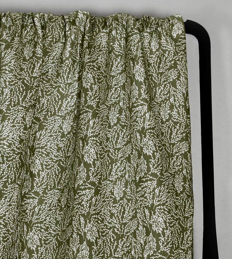 Liza MOSS Linen Curtain Fabric English Fabric English Etsy