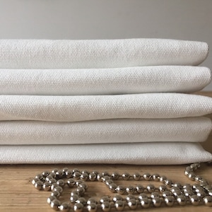 Pure white cotton heavy - Roman Blind made to measure - other colours