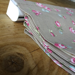 Rosebud Roman Blind - feito sob medida - cinza - country chique - shabby chic