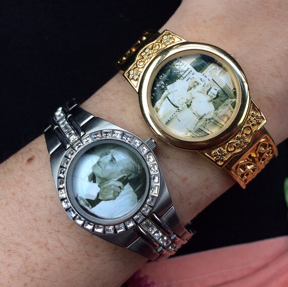 locket wrist watch
