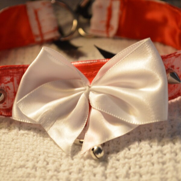 The Blood Collar (handpainted, comes with spikes) Limited edition and one of a kind, last two!