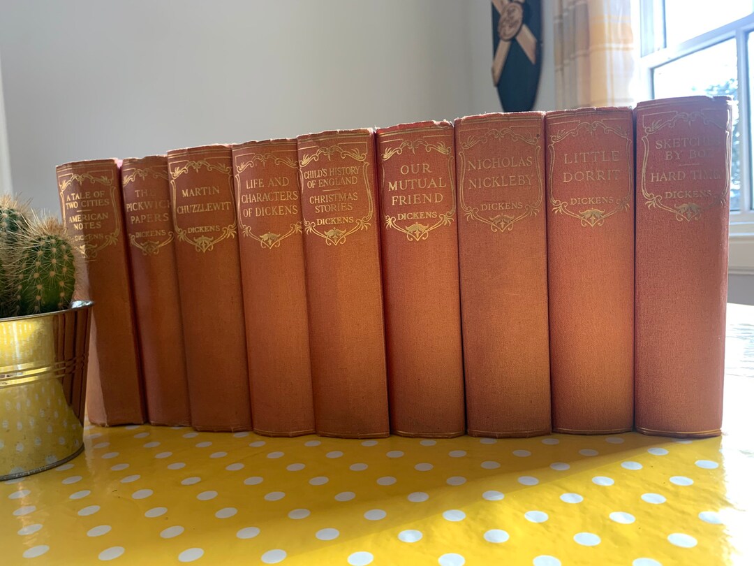 Vintage Charles Dickens Books. From 1920. Collection of 9 of