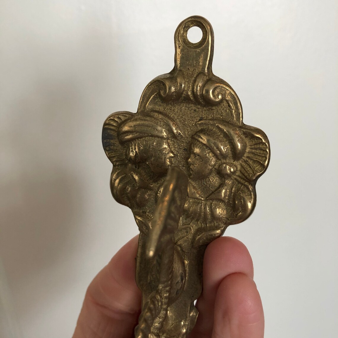 Vintage Brass Hook Romeo and Juliet Bathroom Hook Towel Etsy