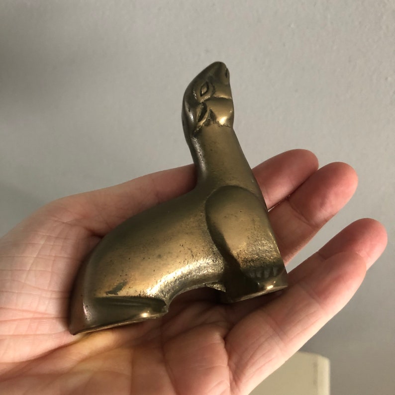 Home Decor Small Size Brass Seal figurine Brass Decor Circus Seal Solid Brass Seal Figurine Brass Figures