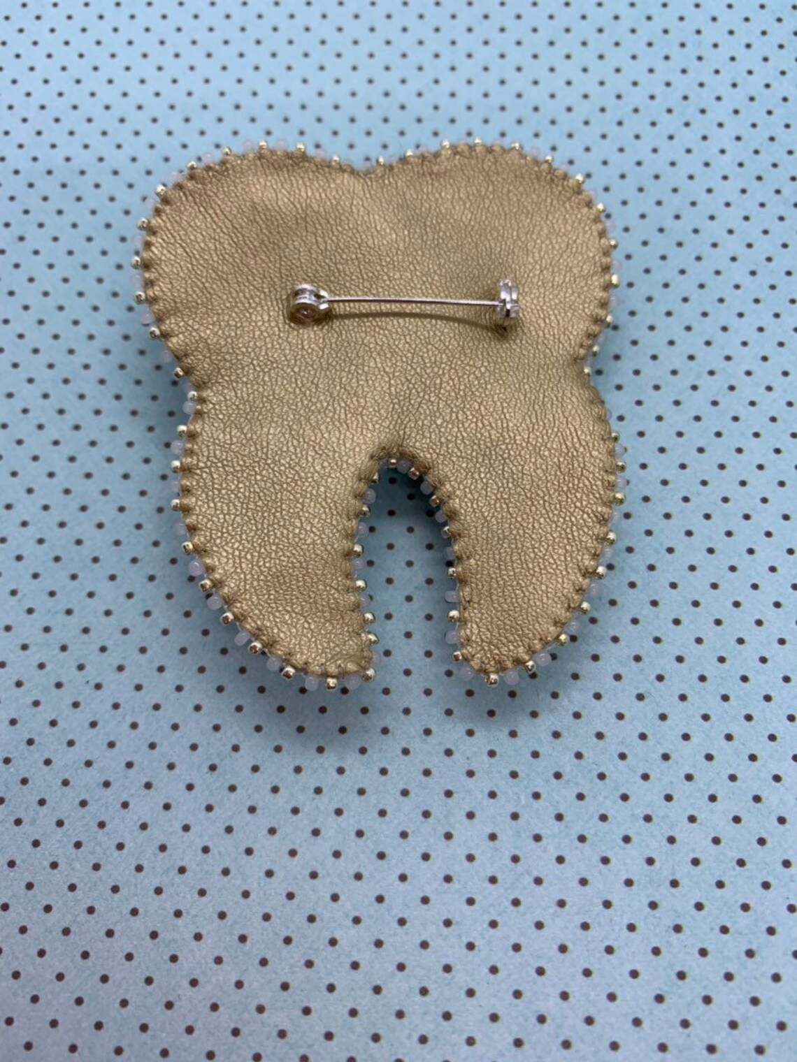Dentist Brooch dent Perls Crystals Beaded Etsy UK
