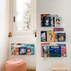Acrylic Montessori Kids Clear Floating Bookshelves