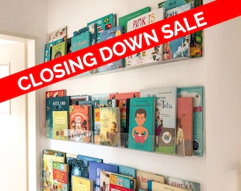 Acrylic Montessori Kids Clear Floating Bookshelves