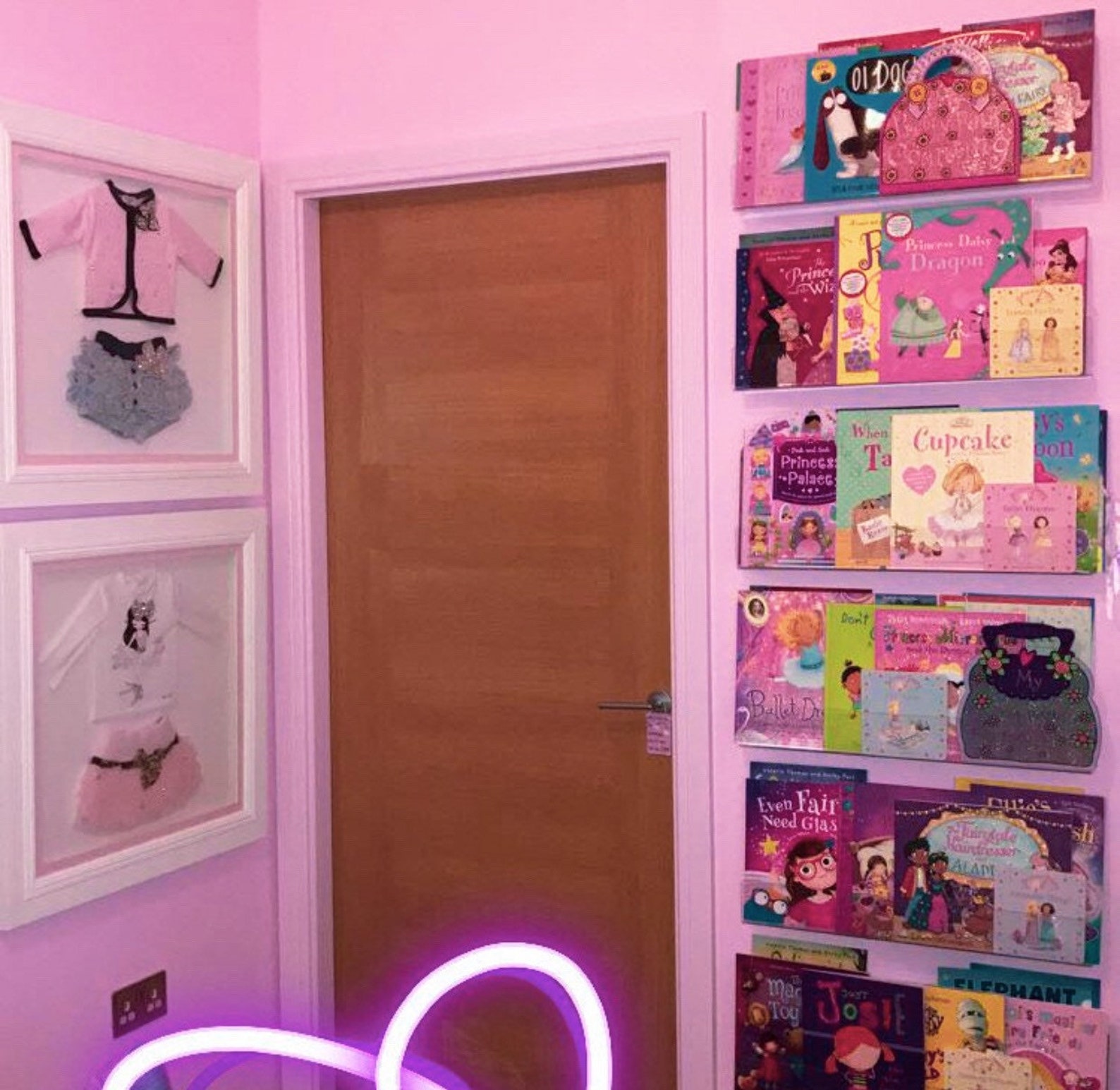 Acrylic Montessori Kids Clear Floating Bookshelves Etsy