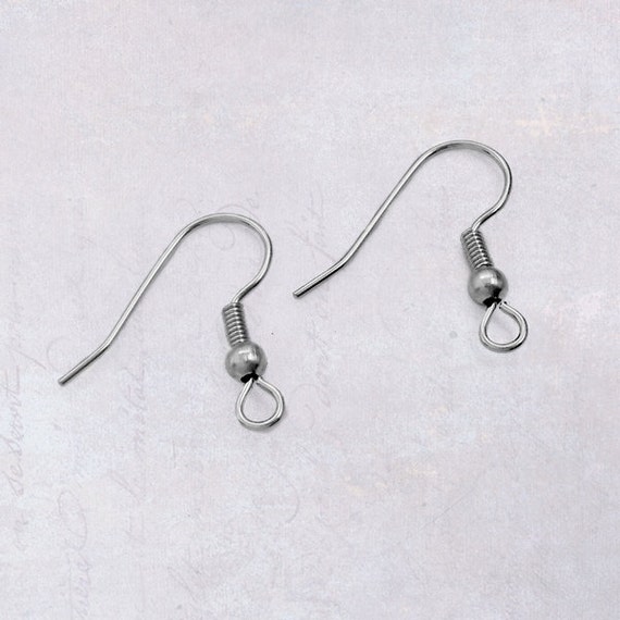 25 X Pairs (50pcs) Stainless Steel Ear Wires French Hook Earrings