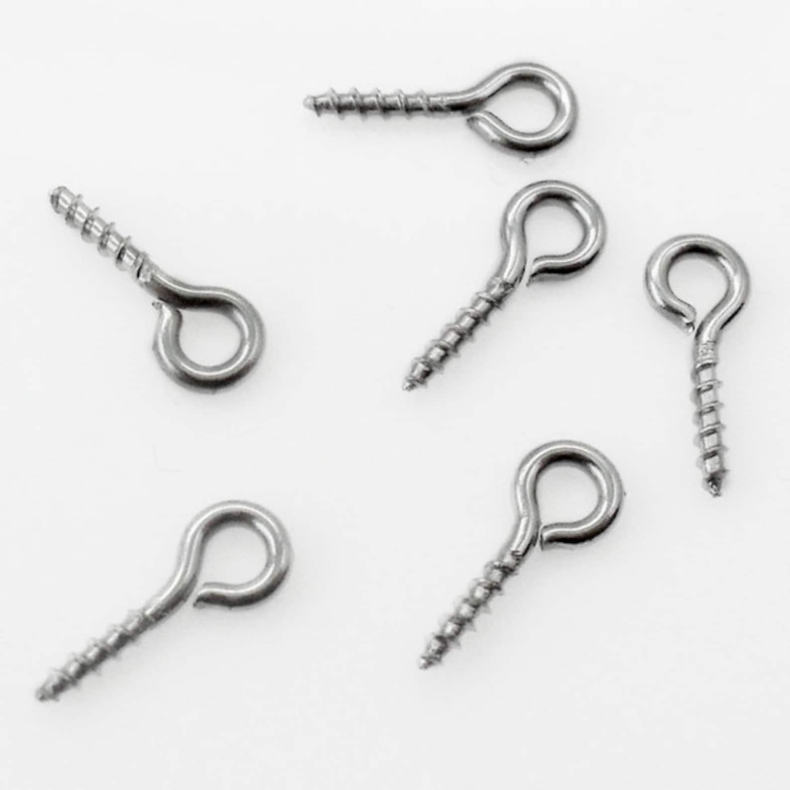 150 X Tny 8mm Stanless Steel Screw Eye Pns / Bals - Etsy