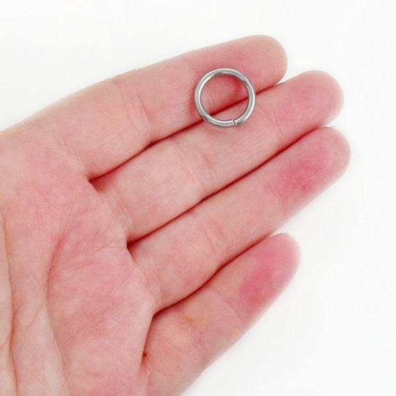 100 Pieces - 304 Stainless Steel Jump Rings - 20mm - 12 Gauge (2mm  Thickness) 