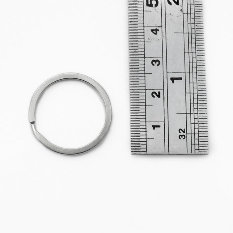 10 x Stainless Steel 25mm Split Rings Keyrings Key Ring Flat Etsy
